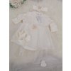 Dievčenské šaty na krst s body smotanová 29 Dievčenské šaty na krst s body smotanová 29