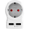AppleMix Cestovný adaptér SKROSS - UK samec na EÚ samicu + 2x USB-A - na použitie v Spojenom kráľovstve - biely AppleMix Cestovný adaptér SKROSS - UK samec na EÚ samicu + 2x USB-A - na použitie v Spojenom kráľovstve - biely