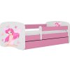 Kocot kids Detská posteľ Babydreams víla s motýľmi ružová, variant 70x140, se šuplíky, bez matrace Kocot kids Detská posteľ Babydreams víla s motýľmi ružová, variant 70x140, se šuplíky, bez matrace