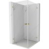 Mexen Lunar-B Duo, výklopný sprchový kút 90 x 90 cm, 8mm číre sklo, zlatý profil, 832-090L-090P-50-00 Mexen Lunar-B Duo, výklopný sprchový kút 90 x 90 cm, 8mm číre sklo, zlatý profil, 832-090L-090P-50-00