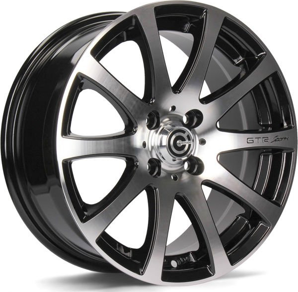 Carbonado GTR Sports 4 6,5x15 5x100 ET35 black front polished