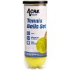 Acra tenisové loptičky - rekreačné 3 ks v dóze Acra tenisové loptičky - rekreačné 3 ks v dóze