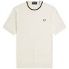 Fred Perry Tričká s krátkym rukávom Crew Neck Pique T-Shirt Ecru viacfarebny Fred Perry Tričká s krátkym rukávom Crew Neck Pique T-Shirt Ecru viacfarebny