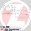 ZIMMERMANN Sada brzdových platničiek kotúčovej brzdy 241232001