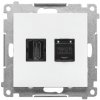 Zásuvka dátová 1xHDMI+1xRJ45 Cat.6 biela matná SIMON55 (Simon) Zásuvka dátová 1xHDMI+1xRJ45 Cat.6 biela matná SIMON55 (Simon)