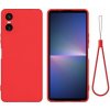 Sony Xperia 10 VI nárazuvzdorný, silikónový, ultratenký obal, Červená Sony Xperia 10 VI nárazuvzdorný, silikónový, ultratenký obal, Červená