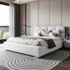 LUISI 140X200 ČALÚNENÁ MANŽELSKÁ POSTEĽ BIELA EKO-KOŽA S ÚLOŽNÝM PRIESTOROM LUISI 140X200 ČALÚNENÁ MANŽELSKÁ POSTEĽ BIELA EKO-KOŽA S ÚLOŽNÝM PRIESTOROM