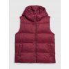 Vesta so syntetickou výplňou pre ženy červená
