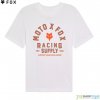 Fox dámske tričko Local racer ss tee wht, biela, M Fox dámske tričko Local racer ss tee wht, biela, M