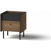 Wilsondo Nočný stolík Prestigo P12 - orech warmia / čierna Wilsondo Nočný stolík Prestigo P12 - orech warmia / čierna