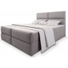 Manželská boxspring posteľ s úložným priestorom Mulen 140x200 - kapučínová Manželská boxspring posteľ s úložným priestorom Mulen 140x200 - kapučínová