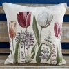 Gobelínová obliečka na vankúš Tulipány 40x40 cm Chenille 1187 Gobelínová obliečka na vankúš Tulipány 40x40 cm Chenille 1187