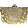 Zlatá luxusná spoločenská kabelka MIA Zlatá luxusná spoločenská kabelka MIA