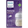 Avent Natural Response priehľadná fľaša s cumlíkom pre podporu rytmu pitia 125 ml Avent Natural Response priehľadná fľaša s cumlíkom pre podporu rytmu pitia 125 ml