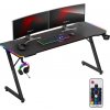 huzaro Hero 4.8 RGB | LED herný PC stôl | vrátane podložky pod myš | držiak na slúchadlá | organizér káblov | 160x60cm | čierna huzaro Hero 4.8 RGB | LED herný PC stôl | vrátane podložky pod myš | držiak na slúchadlá | organizér káblov | 160x60cm | čierna