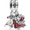 Pandora Rozdeliteľný strieborný prívesok Timon a Pumbaa Disney 793357C01 Pandora Rozdeliteľný strieborný prívesok Timon a Pumbaa Disney 793357C01