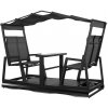 Sojag Carleton pre 4 osoby 223x112x192 cm čierna