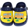 Detské gumené modré šľapky SCHOOL-BUS 24-29 Detské gumené modré šľapky SCHOOL-BUS 24-29