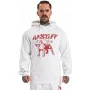 Amstaff mikina s kapucňou Logo 2.0 white/red