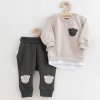 Dojčenská súprava tričko a tepláčky New Baby Brave Bear ABS béžová - 86 (12-18m)