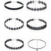 SuperLove Sexy Velvet Choker Set Black 6pcs SuperLove Sexy Velvet Choker Set Black 6pcs
