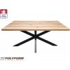 Stolový set Ježko 180 x 90 x 75 cm, hrúbka 38 mm, dub zlatý Stolový set Ježko 180 x 90 x 75 cm, hrúbka 38 mm, dub zlatý