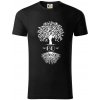 Narodeninový strom 60 - Tričko z organickej bavlny - 2XL ( Čierna ) Narodeninový strom 60 - Tričko z organickej bavlny - 2XL ( Čierna )