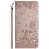 Peňaženkové puzdro Embossing Pattern Mačky sivé – Samsung Galaxy S24 FE Peňaženkové puzdro Embossing Pattern Mačky sivé – Samsung Galaxy S24 FE