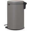 Odpadkový kôš s pedálom NewIcon 12 l mineral concrete grey Odpadkový kôš s pedálom NewIcon 12 l mineral concrete grey