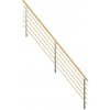 StarWood Dizajnové drevené zábradlie s oblým smrekovým madlom 362 cm StarWood Dizajnové drevené zábradlie s oblým smrekovým madlom 362 cm