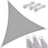 Vodeodolná záhradná slnečná clona/plachta s UV ochranou 3x3x3m -Šedá Vodeodolná záhradná slnečná clona/plachta s UV ochranou 3x3x3m -Šedá