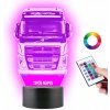 LAMPKA NA SKLE Nákladné auto Volvo 3D LED RGB + DIAĽKOVÝ OVLÁDAČ 16 FARIEB LAMPKA NA SKLE Nákladné auto Volvo 3D LED RGB + DIAĽKOVÝ OVLÁDAČ 16 FARIEB