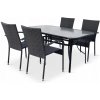 Súprava záhradného nábytku kovová Texim čierna 5-dielna Súprava záhradného nábytku kovová Texim čierna 5-dielna