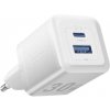 Vention 2-Port USB (C + A) GaN Charger (30 W/30 W) EU-Plug White FEQW0-EU Vention 2-Port USB (C + A) GaN Charger (30 W/30 W) EU-Plug White FEQW0-EU