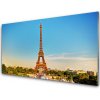 Sklenený obklad Do kuchyne Eiffelová veža paríž 100x50 cm Sklenený obklad Do kuchyne Eiffelová veža paríž 100x50 cm
