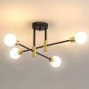 Závesná lampa Comely ZLATÝ LUSTER 4-bodové svetlo E27 Závesná lampa Comely ZLATÝ LUSTER 4-bodové svetlo E27