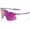 Cyklistické okuliare 100% Hypercraft - Gloss Light Grey - Purple Multilayer Mirror Lens Cyklistické okuliare 100% Hypercraft - Gloss Light Grey - Purple Multilayer Mirror Lens
