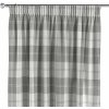 Dekoria Záves na riasiacej páske, sivo - biele káro, Edinburg, 115-79 Dekoria Záves na riasiacej páske, sivo - biele káro, Edinburg, 115-79