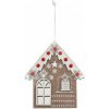 Kinekus Ozdoba závesná chalúpka perník 14,5 cm, drevená Kinekus Ozdoba závesná chalúpka perník 14,5 cm, drevená