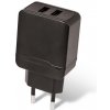 Adaptér 2xUSB 230V/5V 2,4A čierny SETTY GSM043803 Adaptér 2xUSB 230V/5V 2,4A čierny SETTY GSM043803