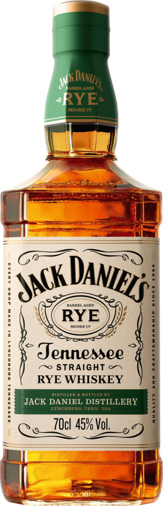 Jack Daniel\'s Rye 45% 0,7 l (čistá fľaša)