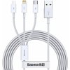 Multikábel do telefónu USB/ 3 konektory (iPhone + iPad, USB typ C a microUSB) Multikábel do telefónu USB/ 3 konektory (iPhone + iPad, USB typ C a microUSB)