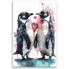 Diamantové maľovanie - Zamilovaní tučniaci - 80x120 cm, plátno vypnuté na rám - výroba CZ Diamantové maľovanie - Zamilovaní tučniaci - 80x120 cm, plátno vypnuté na rám - výroba CZ