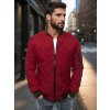 Pánska bunda prešívaná bomber jacket burgundská červená Dstreet TX2209 Farba: Bordó, Veľkosť: XL Pánska bunda prešívaná bomber jacket burgundská červená Dstreet TX2209 Farba: Bordó, Veľkosť: XL