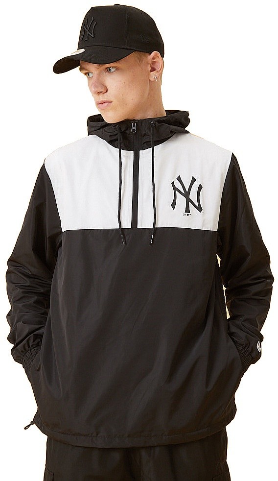 New Era Colorblock Windbreaker MLB New York Yankees Black/White