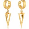 Náušnice z chirurgickej ocele Triangel 13mm Zlaté Náušnice z chirurgickej ocele Triangel 13mm Zlaté