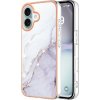 Gumený kryt Marble Dual-side na iPhone 16 Plus - Biela 006 Gumený kryt Marble Dual-side na iPhone 16 Plus - Biela 006