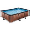 EXIT TOYS Exit Wood bazén s filtráciou 220x150x65cm, hnedý, NOVINKA EXIT TOYS Exit Wood bazén s filtráciou 220x150x65cm, hnedý, NOVINKA