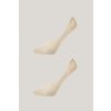 Gant ponožky INVISIBLE SOCKS 2-PACK IVORY WHITE