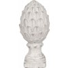 Chic Antique Krémová antik cementová dekorácia šiška na podstavci Pine - 20 cm - Chic Antique Chic Antique Krémová antik cementová dekorácia šiška na podstavci Pine - 20 cm - Chic Antique